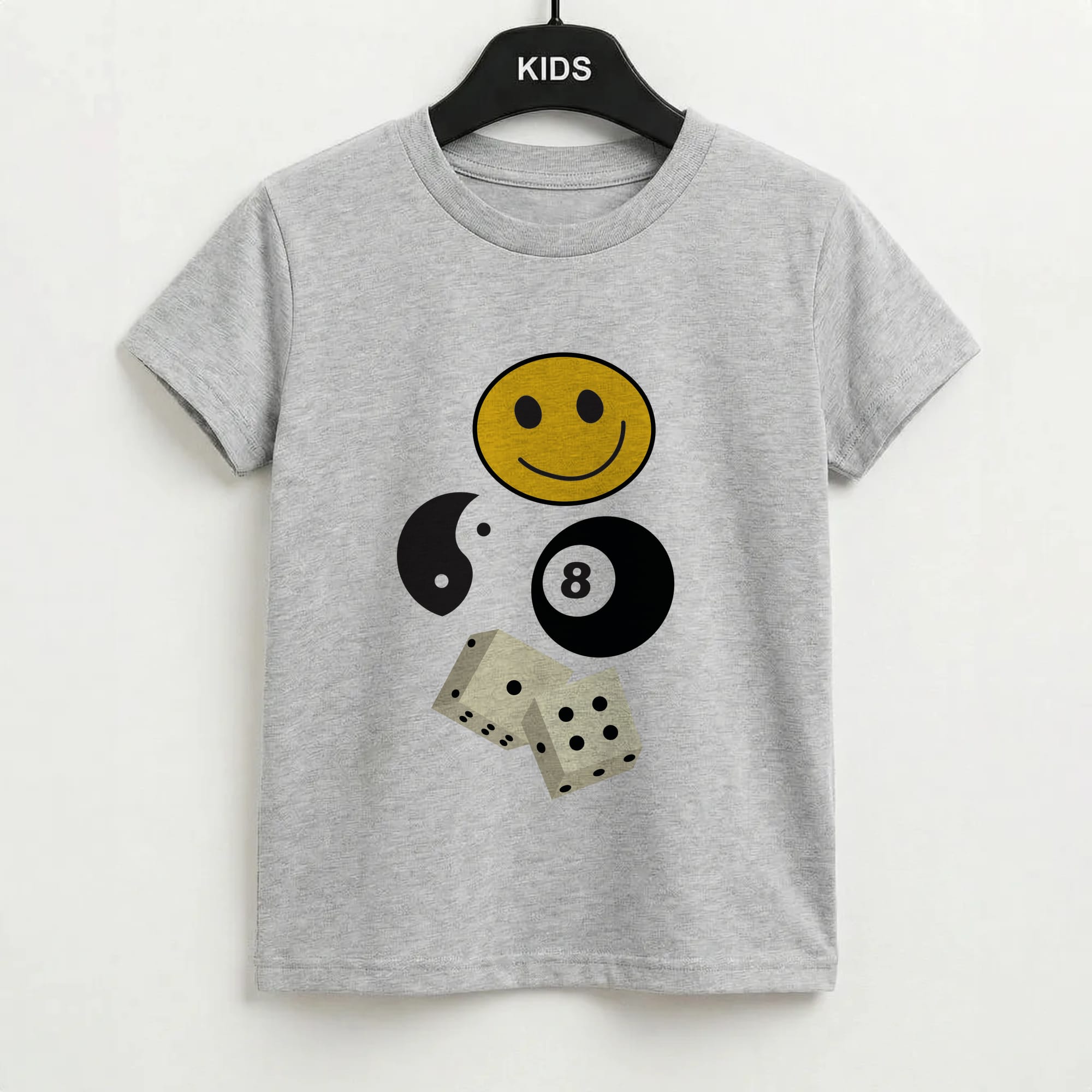 8 Ball Pattern - Skate Aesthetic  Kids T-Shirt