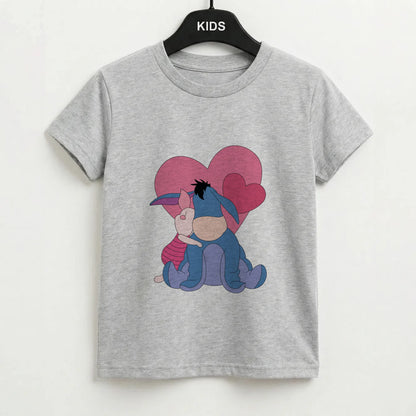 Donkey and Pig Valentine's Kids T-Shirt