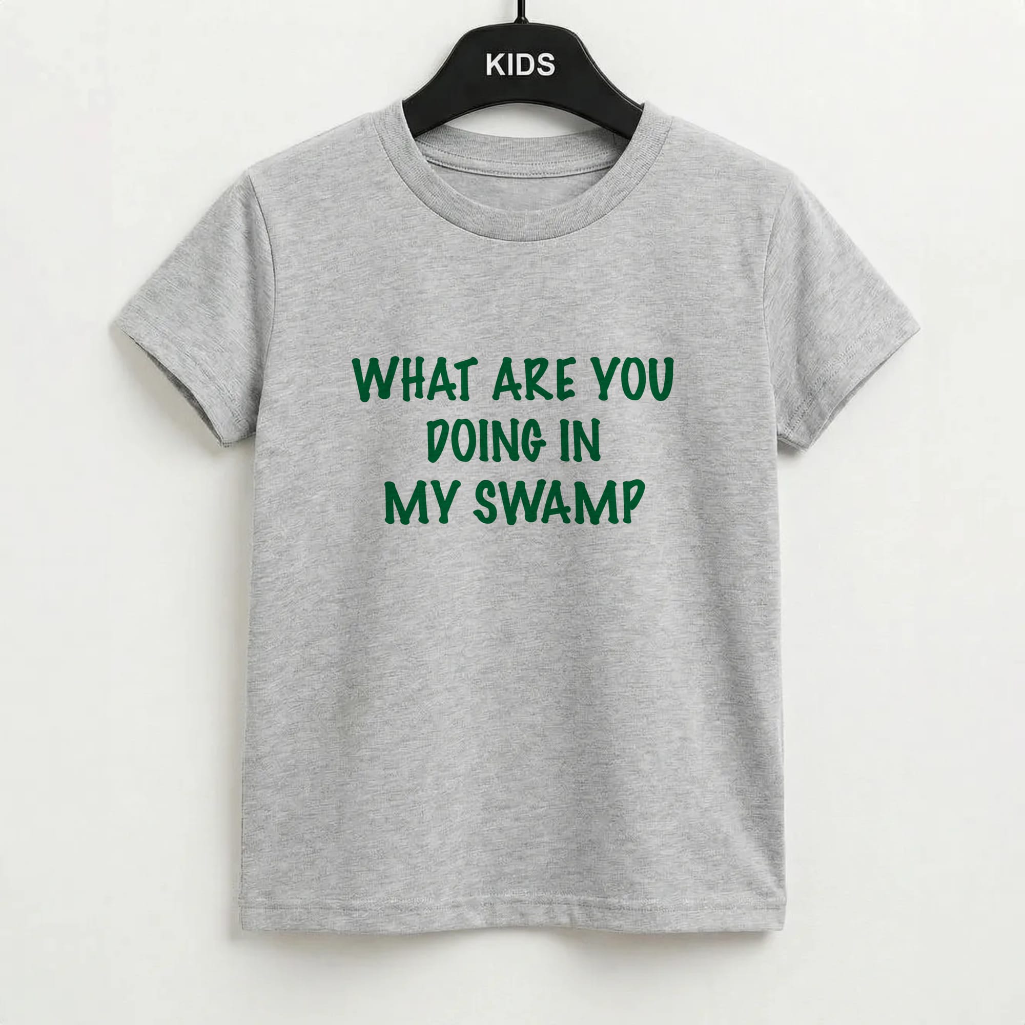What Are You Doing In My Swamp - Green Ogre Kids T-Shirt