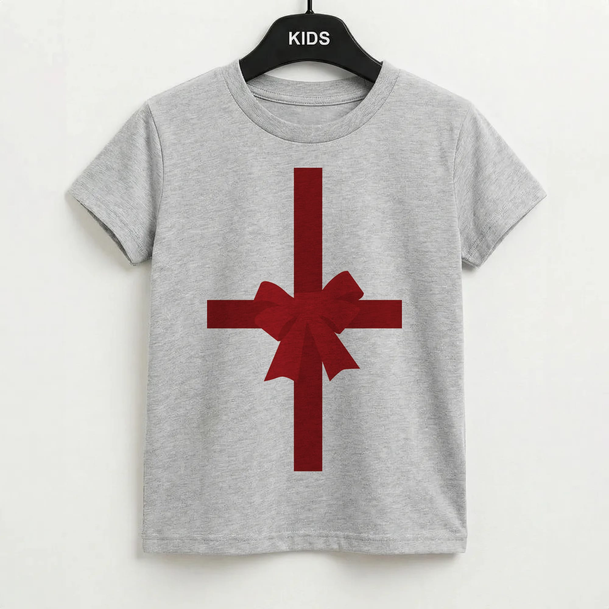 Xmas Bow - Christmas Patterns Kids T-Shirt