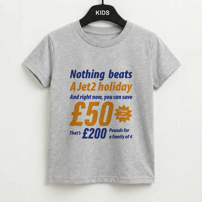 Nothing Beats A Jet Holiday Kids T-Shirt
