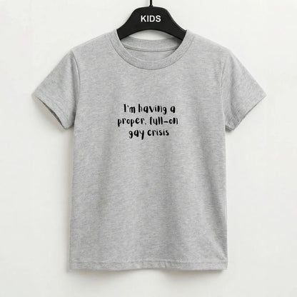 Gay Crisis - Heart TV Kids T-Shirt