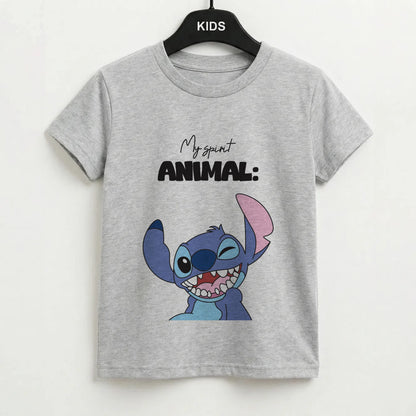 My Sprit Animal Blue Alien Kids T-Shirt