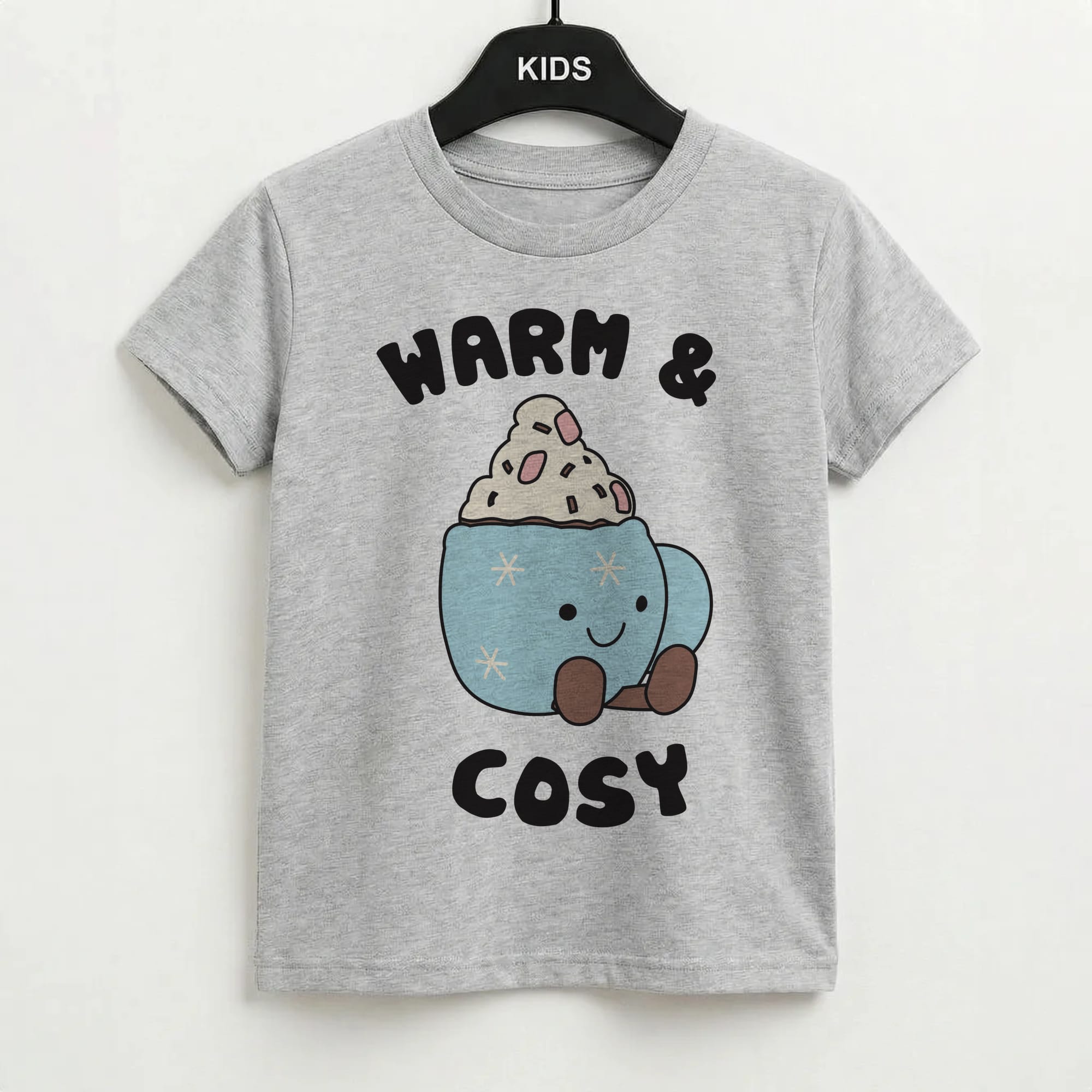 Hot Cocoa Plush Quote Kids T-Shirt