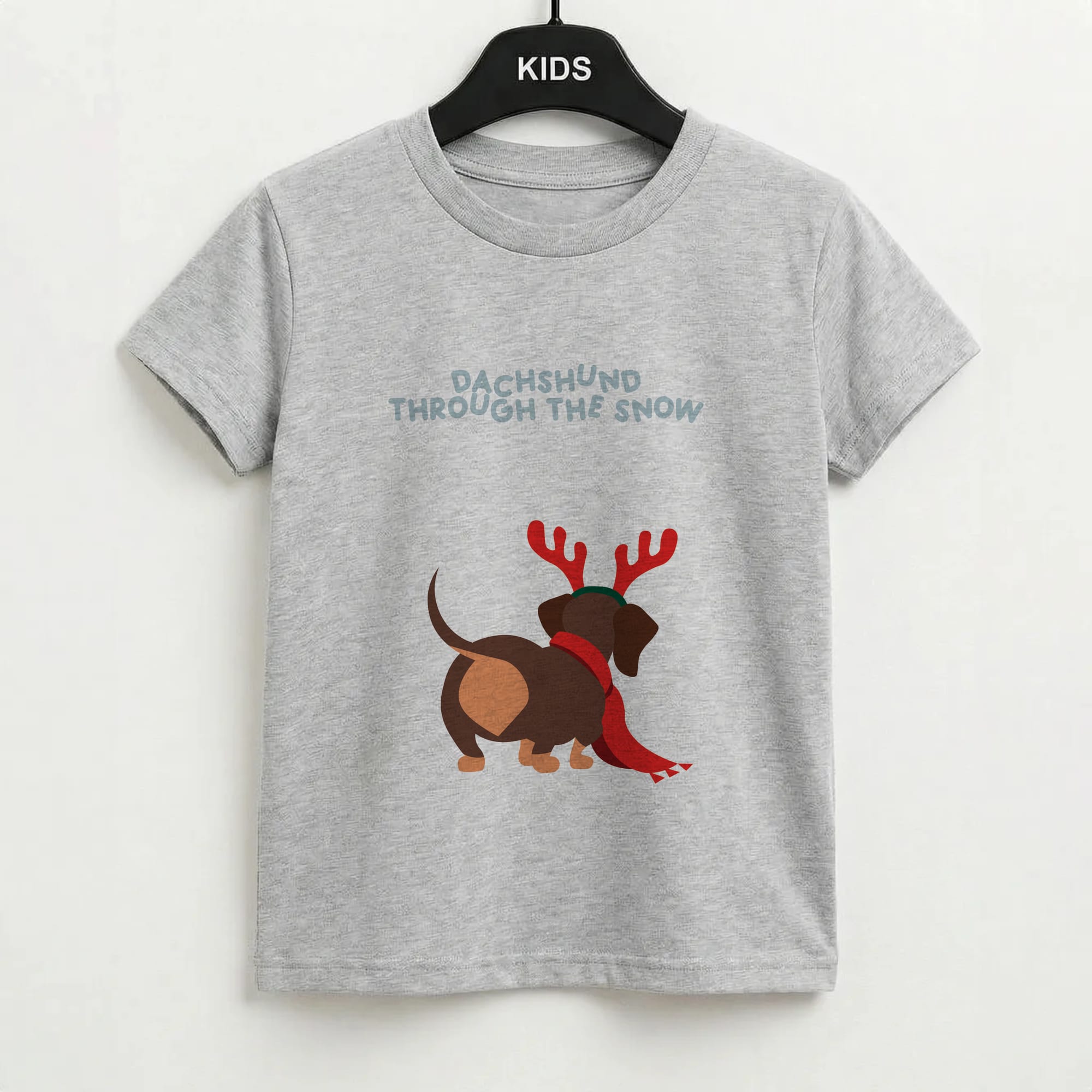 Dachshund Through The Snow - Christmas Kids T-Shirt