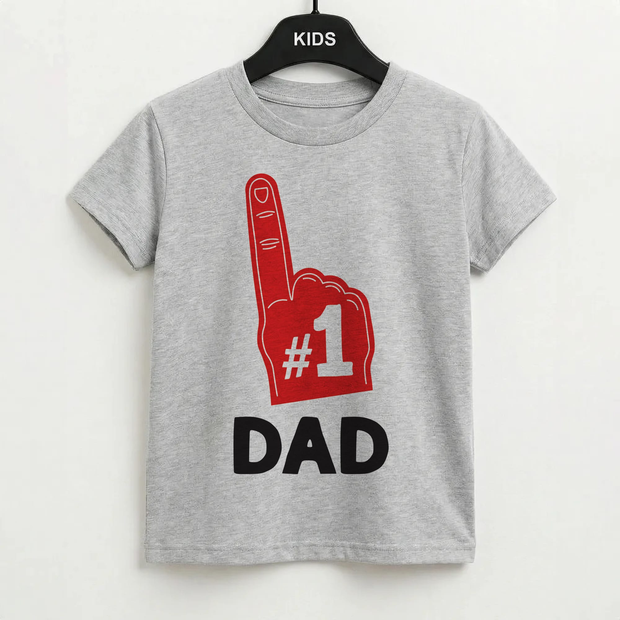 #1 Dad Foam Finger Kids T-Shirt