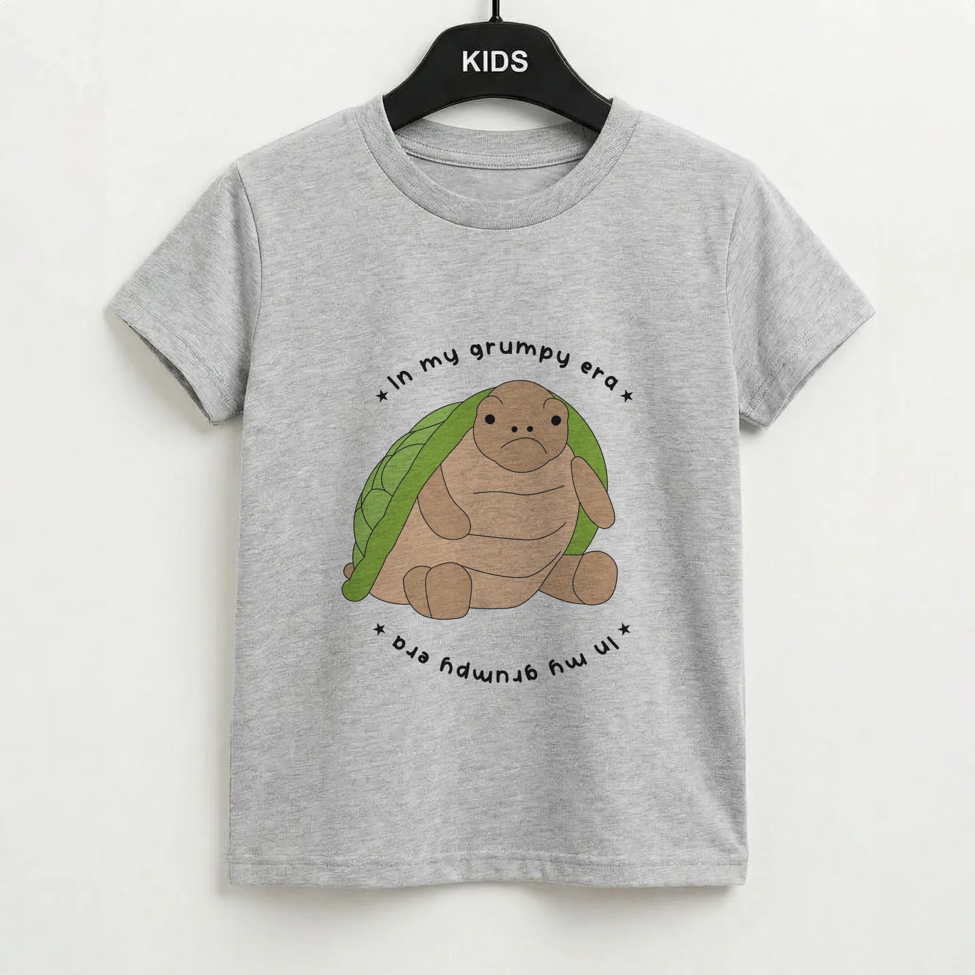 Grumpy Era Turtle Kids T-Shirt