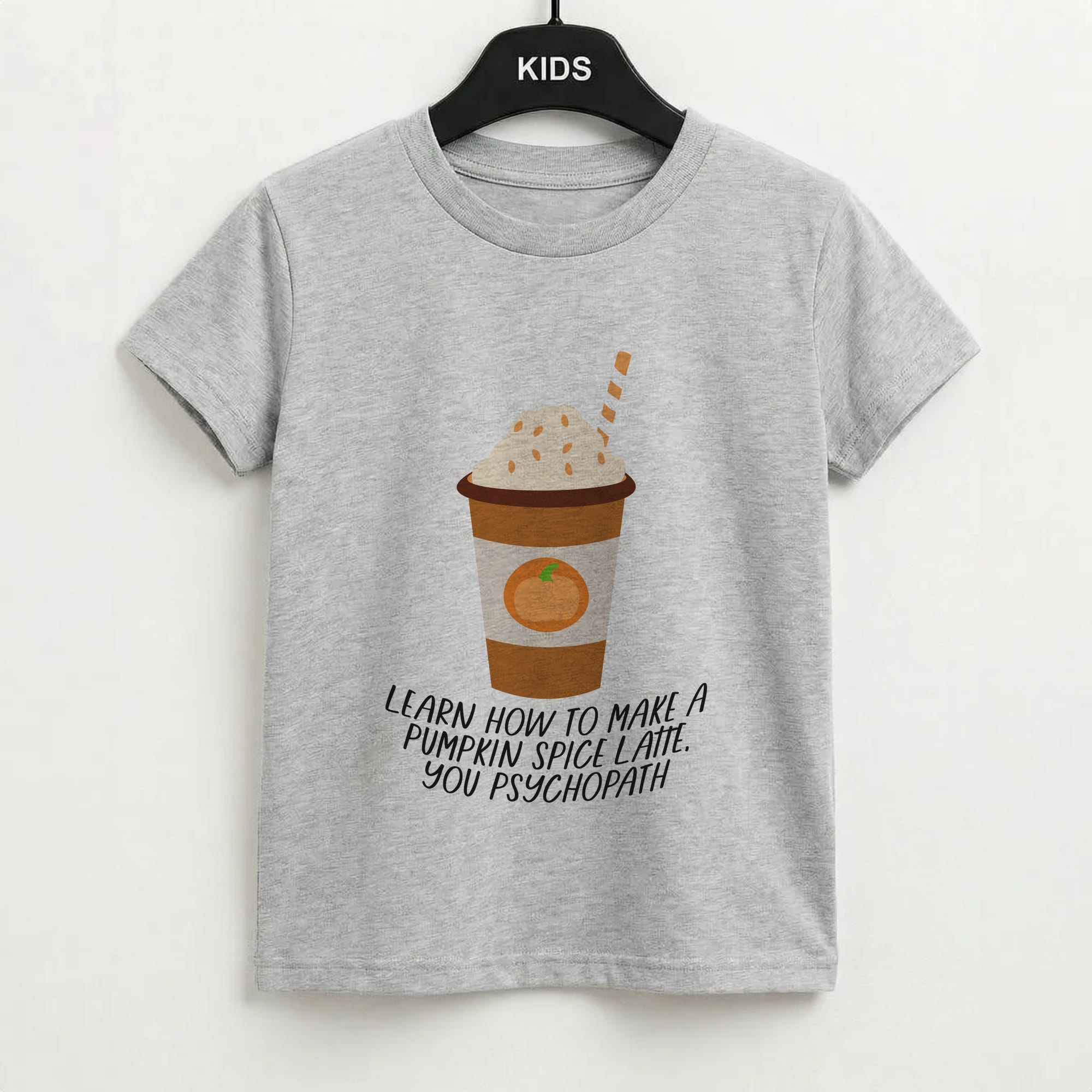 Learn How To Make A Pumpkin Spice Latte - Halloween Queens Kids T-Shirt