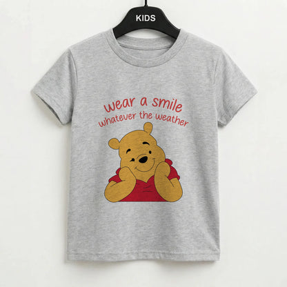 Wear A Smile Whatever The Weather  Kids T-Shirt