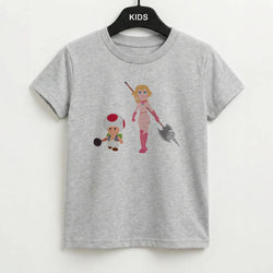 Toad And Peach Kids T-Shirt