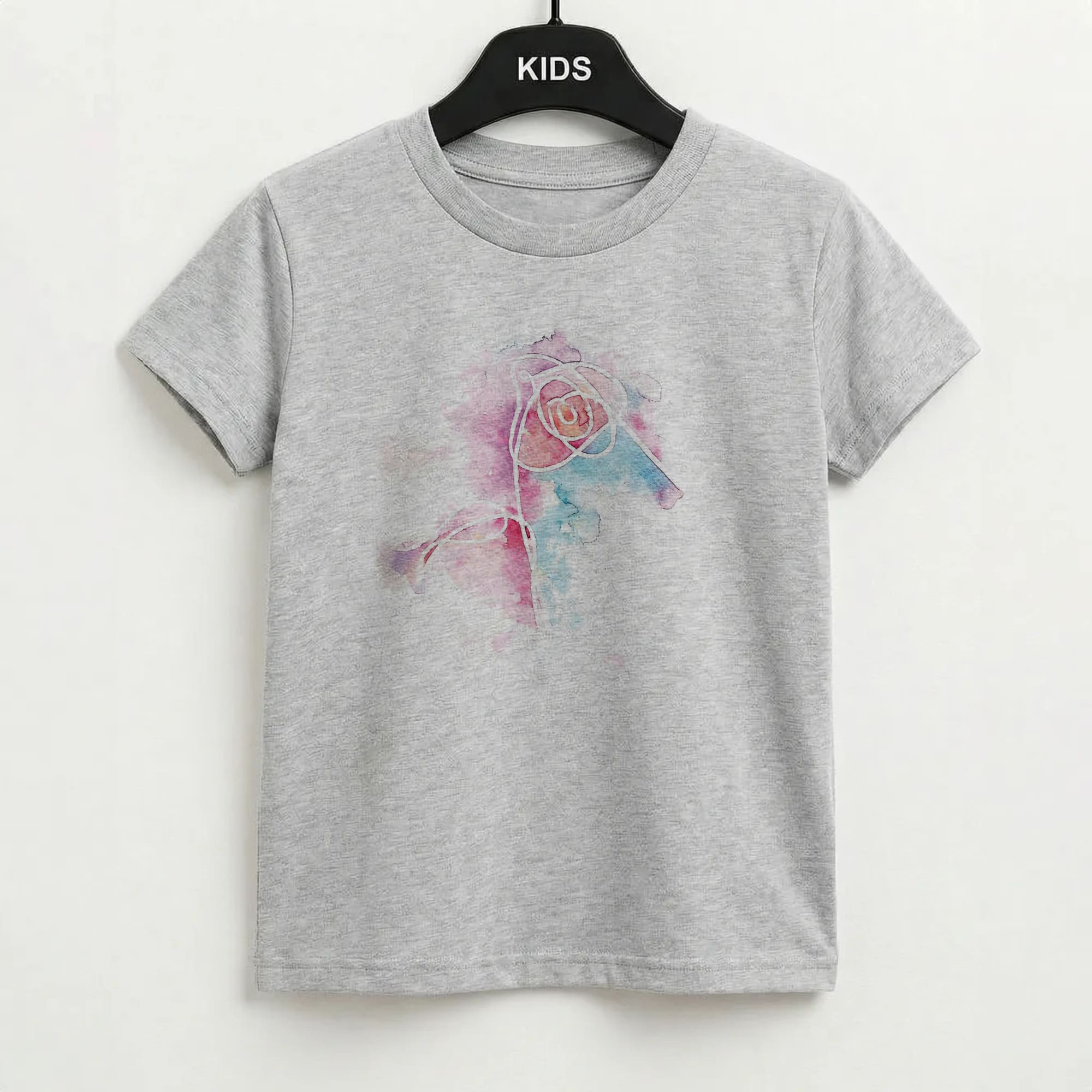 K-Pop Band Love Yourself Watercolour Painting Kids T-Shirt