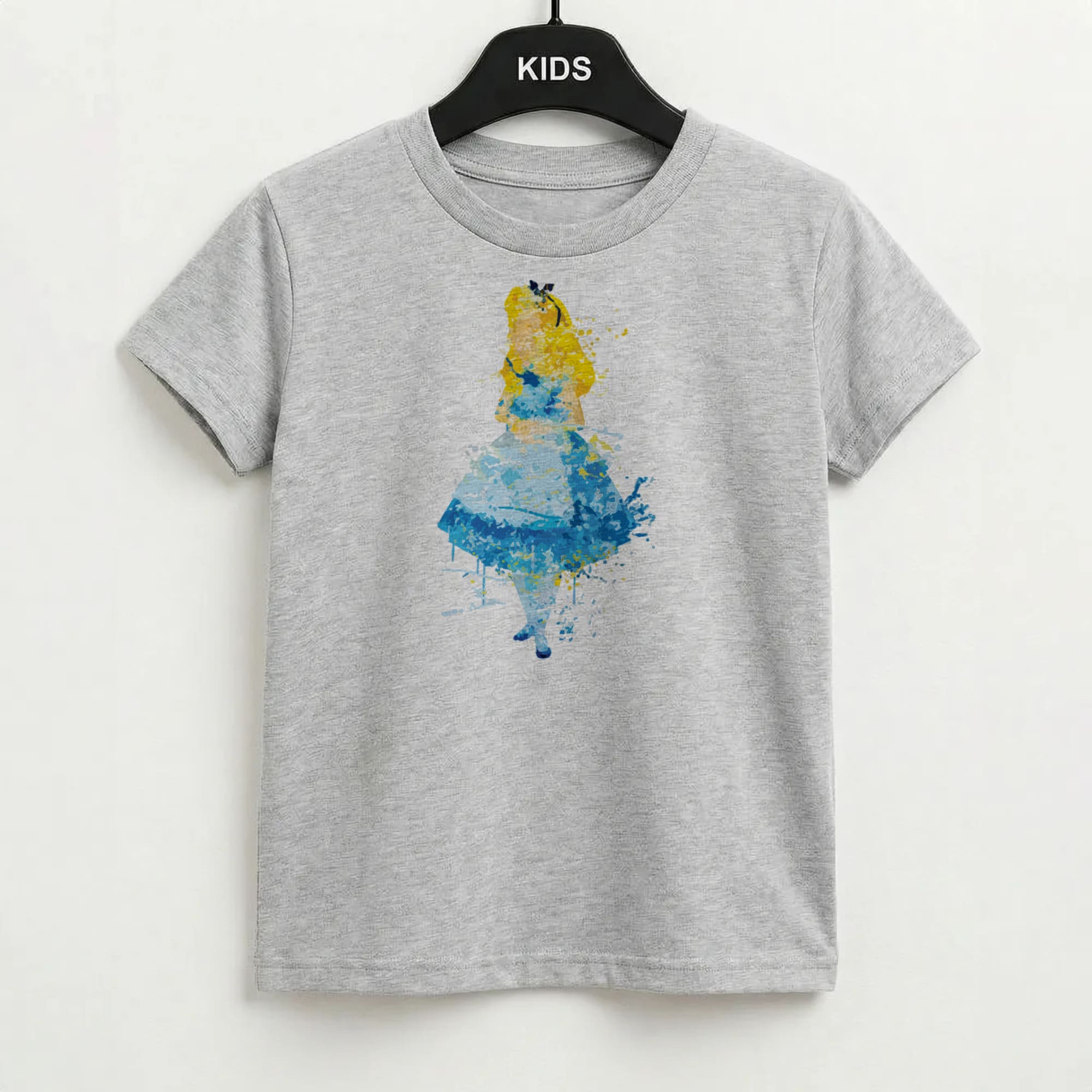 Watercolour Alice in Wonderland Fairytale Kids T-Shirt
