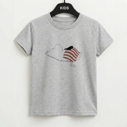 Moom On Grass Kids T-Shirt