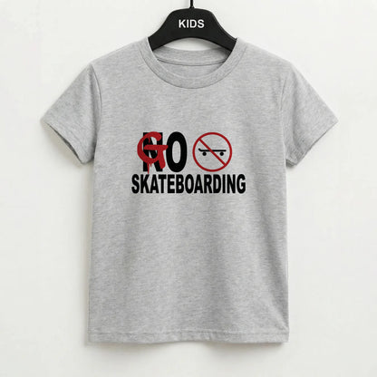 Go Skateboarding - Skate Aesthetic  Kids T-Shirt