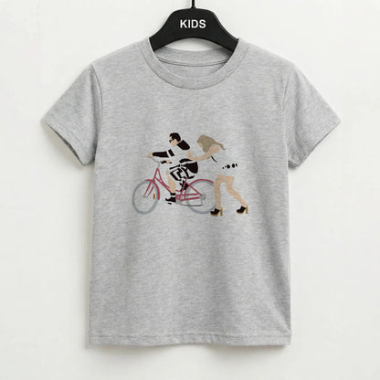 David Riding A Bike Kids T-Shirt