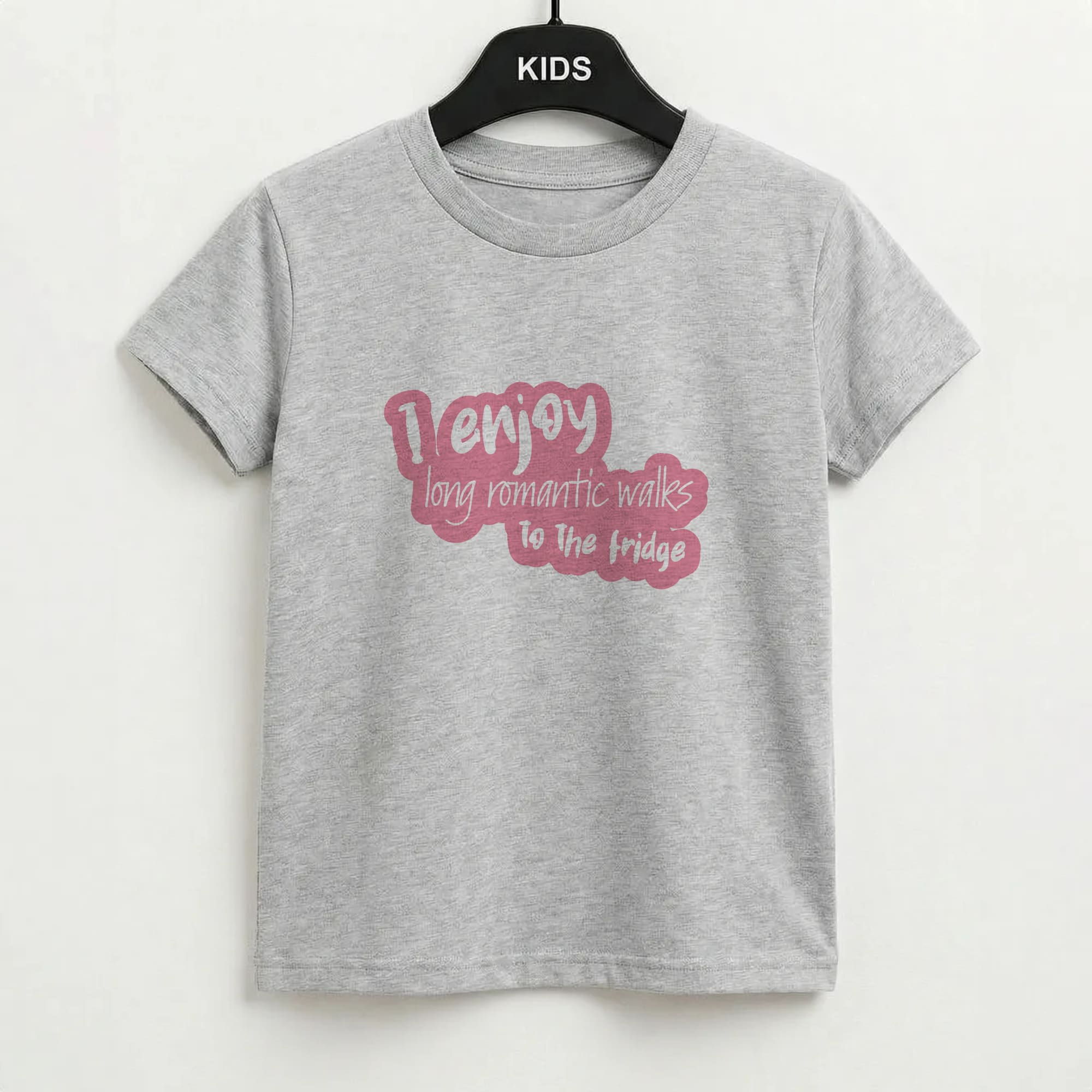 I Enjoy Long Romantic Walks - Funny Quotes Kids T-Shirt