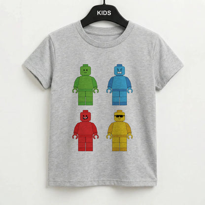 Bricks Figures Rainbow Kids T-Shirt