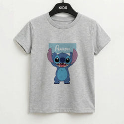 Standing Blue Alien - Personalised Disney Kids T-Shirt