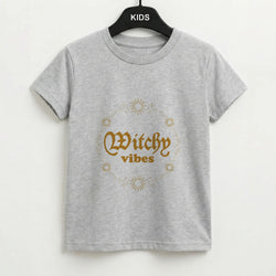 Witchy Vibes Green Kids T-Shirt