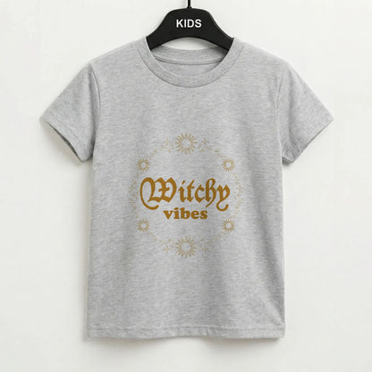 Witchy Vibes Green Kids T-Shirt