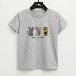 Meowy Christmas  Kids T-Shirt