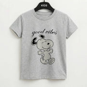 Good Vibes Cartoon Beagle Kids T-Shirt 2