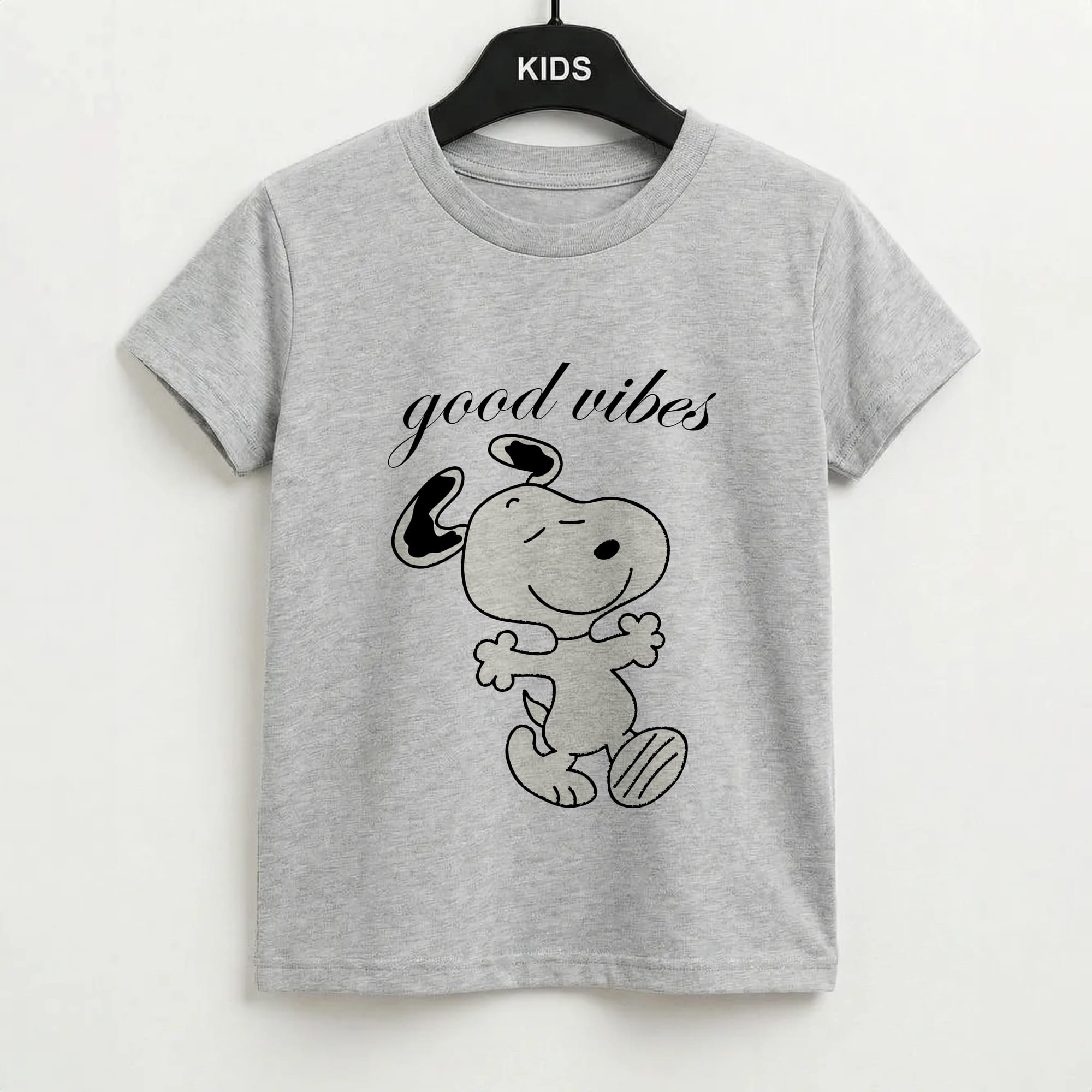 Good Vibes Cartoon Beagle Kids T-Shirt