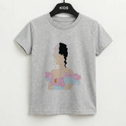 Blue And Pink Dress Kids T-Shirt 2