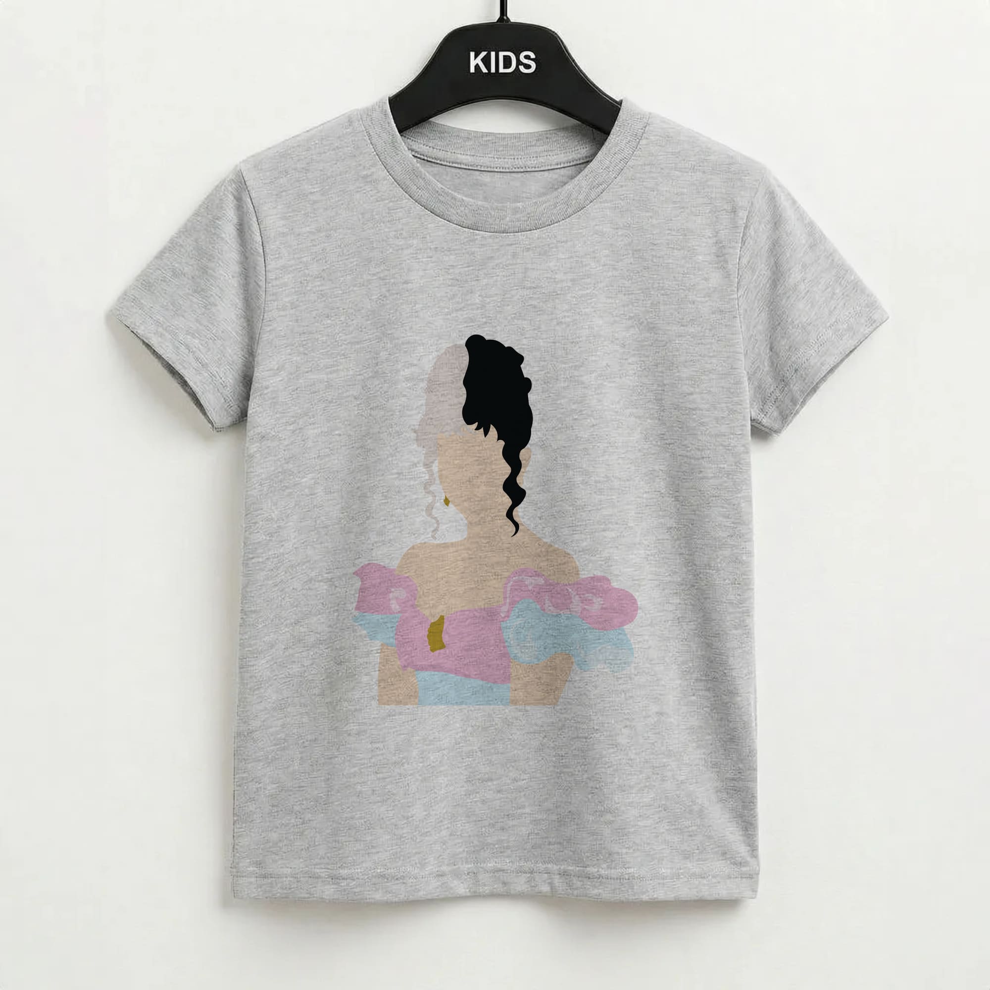 Blue And Pink Dress Kids T-Shirt