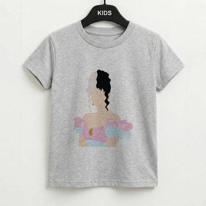 Blue And Pink Dress Kids T-Shirt