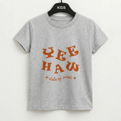 Yee-Haw State Of Mind Kids T-Shirt