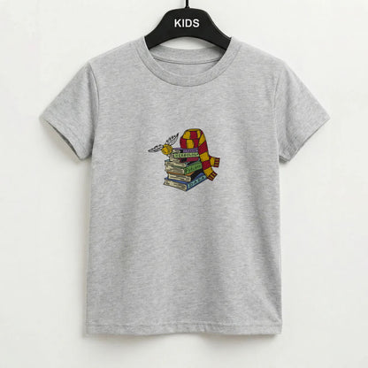 Book Stack Kids T-Shirt