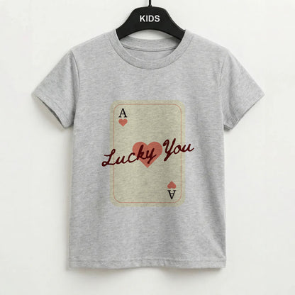 Lucky You Card Kids T-Shirt