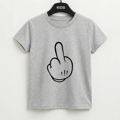 Fairytale Mouse Middle Finger Kids T-Shirt