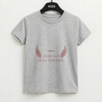 Angel Face Devil Thoughts Kids T-Shirt
