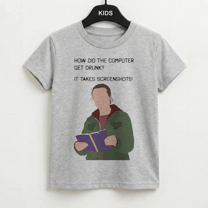 How Did The Computer Get Drunk? Kids T-Shirt