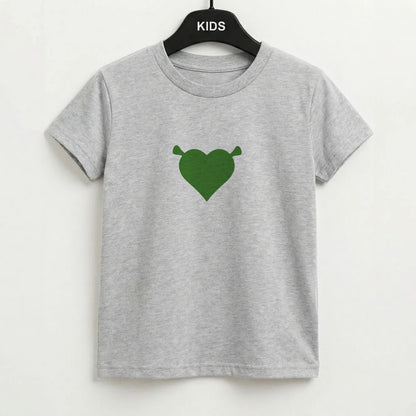 Green Ogre Heart Kids T-Shirt