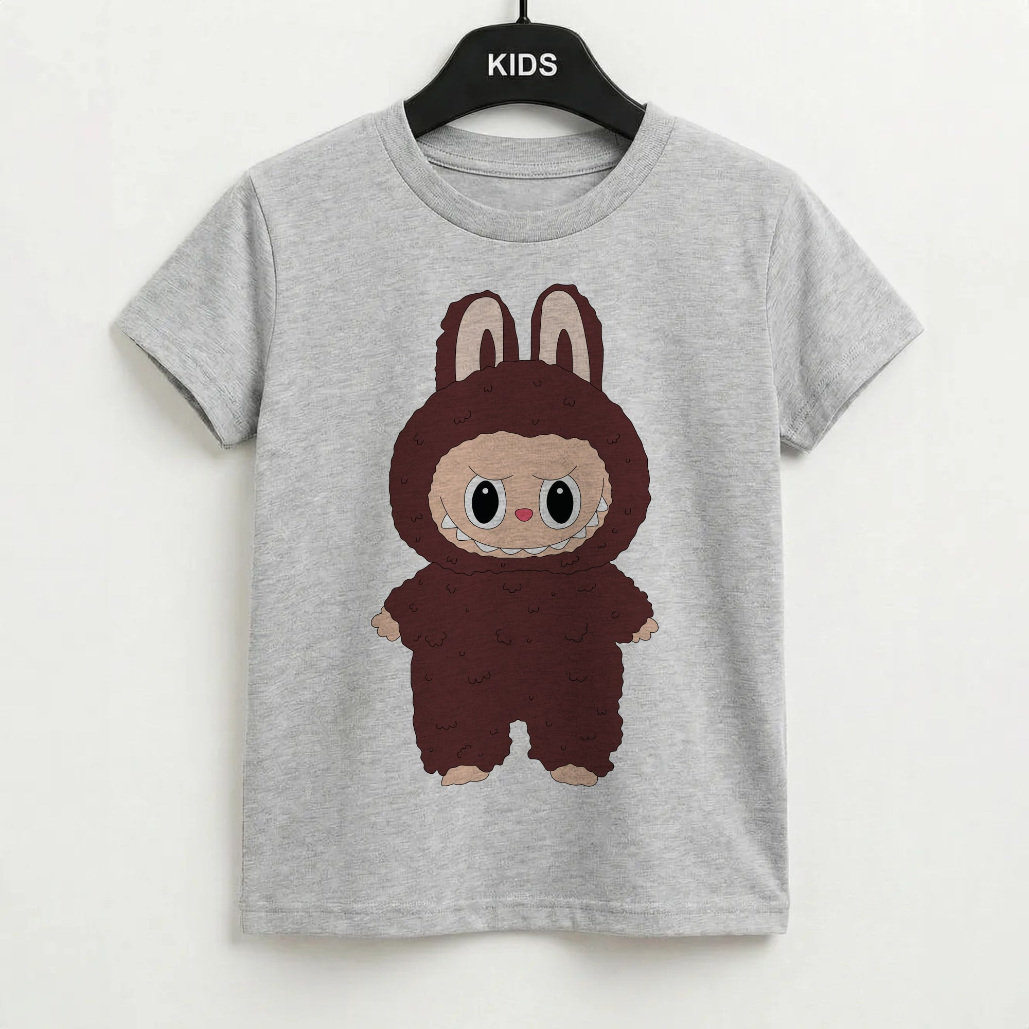 Cute Brown Monster Kids T-Shirt
