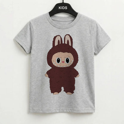 Cute Brown Monster Kids T-Shirt