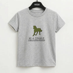 In A Stable Relationship - Horses Kids T-Shirt