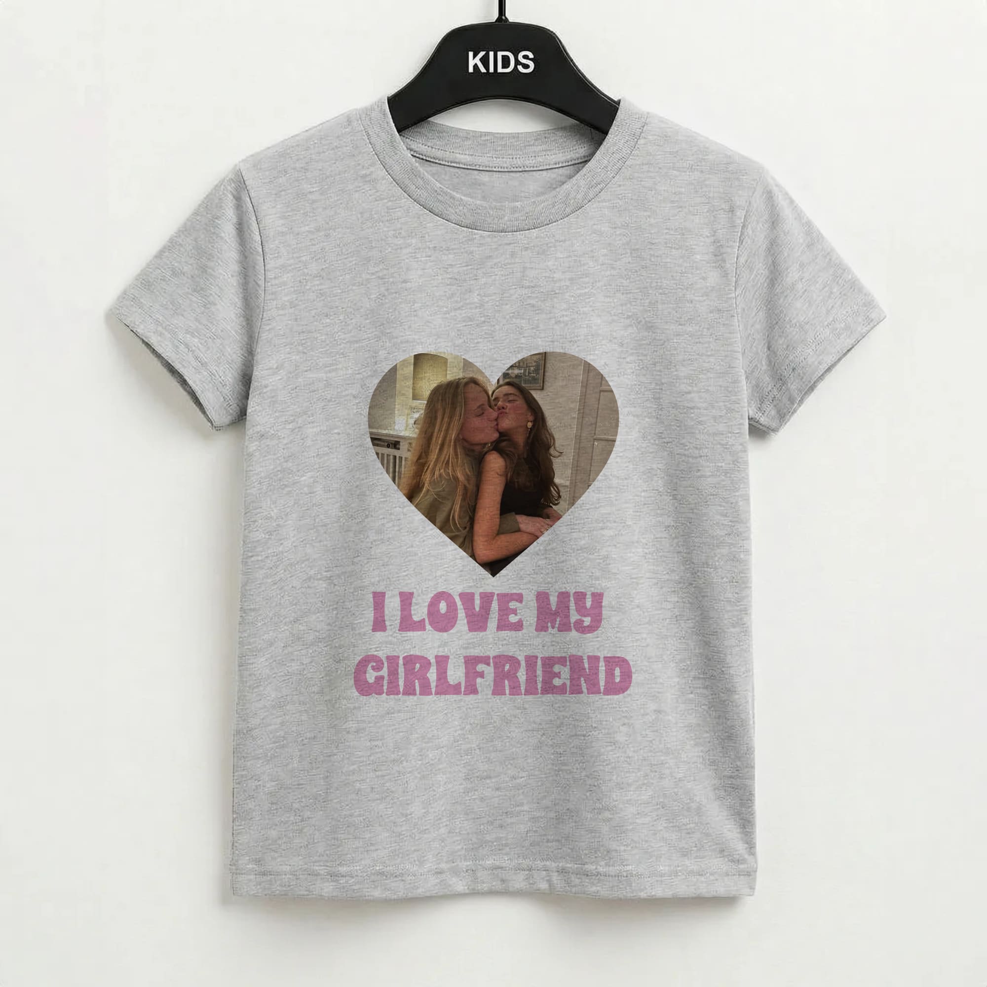 I Love My Girlfriend - Personalised Couples Kids T-Shirt