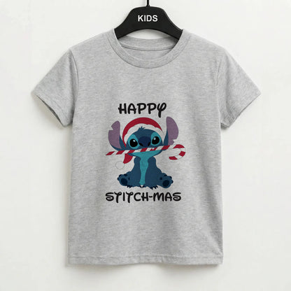 Happy Blue Alienmas - Christmas Kids T-Shirt