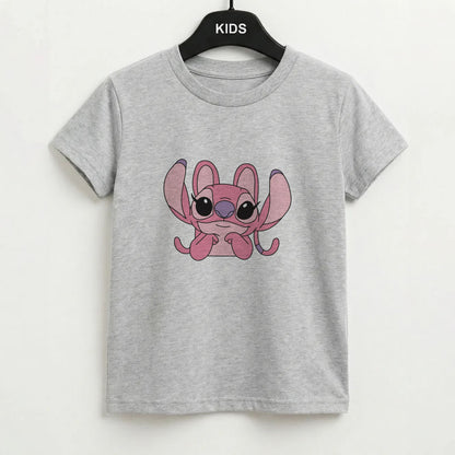 Gazing - Pink Alien Kids T-Shirt