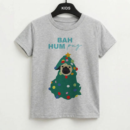 Bah Hum Pug Kids T-Shirt