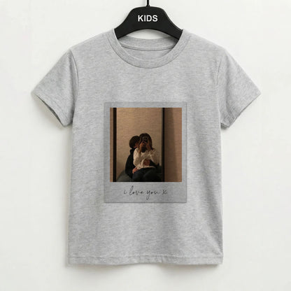 I Love You Polaroid - Personalised Couples Kids T-Shirt