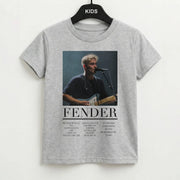 Fender Orange Song List Kids T-Shirt 2