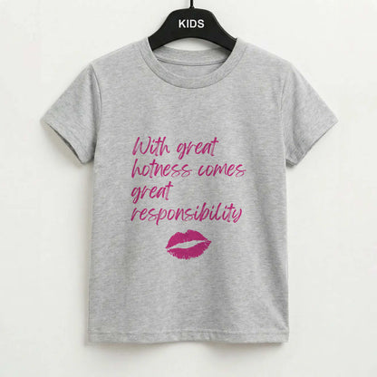 With Great Hotness  Kids T-Shirt