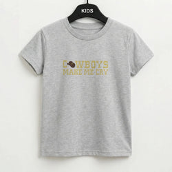 Cowboys Make Me Cry - Post Kids T-Shirt