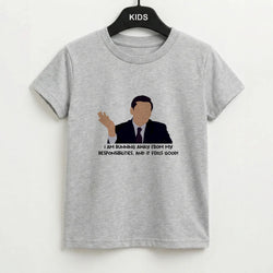 I Am Running Away From My Responsibilities Kids T-Shirt