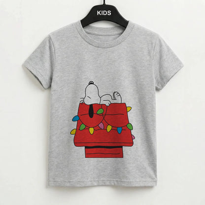 Cartoon Beagle Fairylights Kids T-Shirt